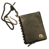 Luxury Handmade Genuine Leather Men Wallet Bifold Purse Male Wallets Short Money Clip Vintage Leather Money Bag with zip pocket