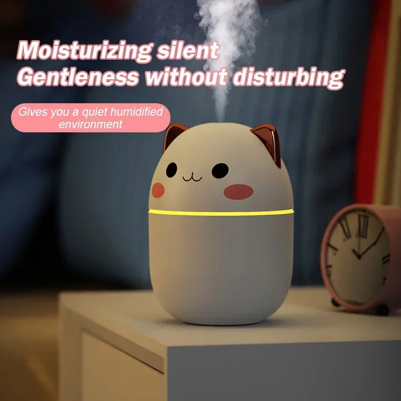 250ML Mini Air Humidifier Cute Aromatherapy Humidifiers Diffusers Essential Oil Diffuser Home Car Air Purifier Humificador