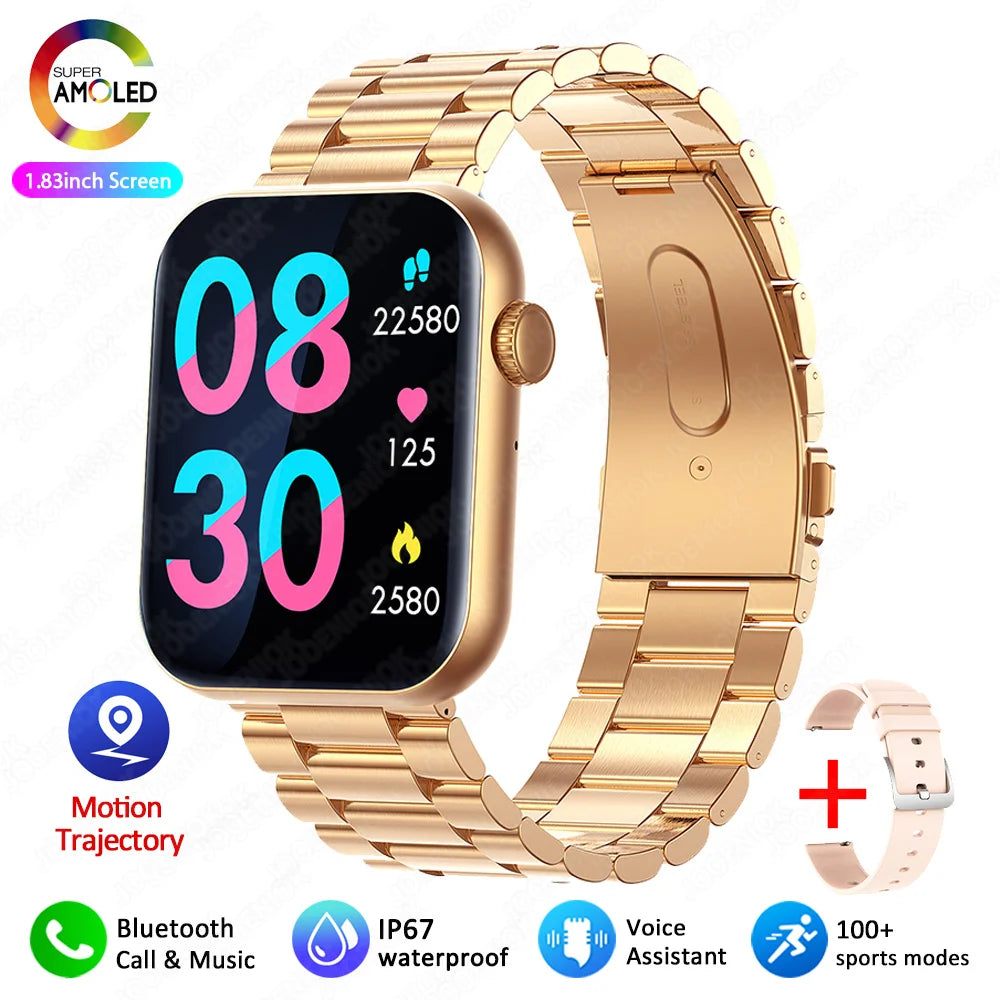2026 New Popular Smartwatch Full Touch Screen Bluetooth Call Heart Rate IP68 Waterproof Watches Sports Bracelet SmartWatch Women