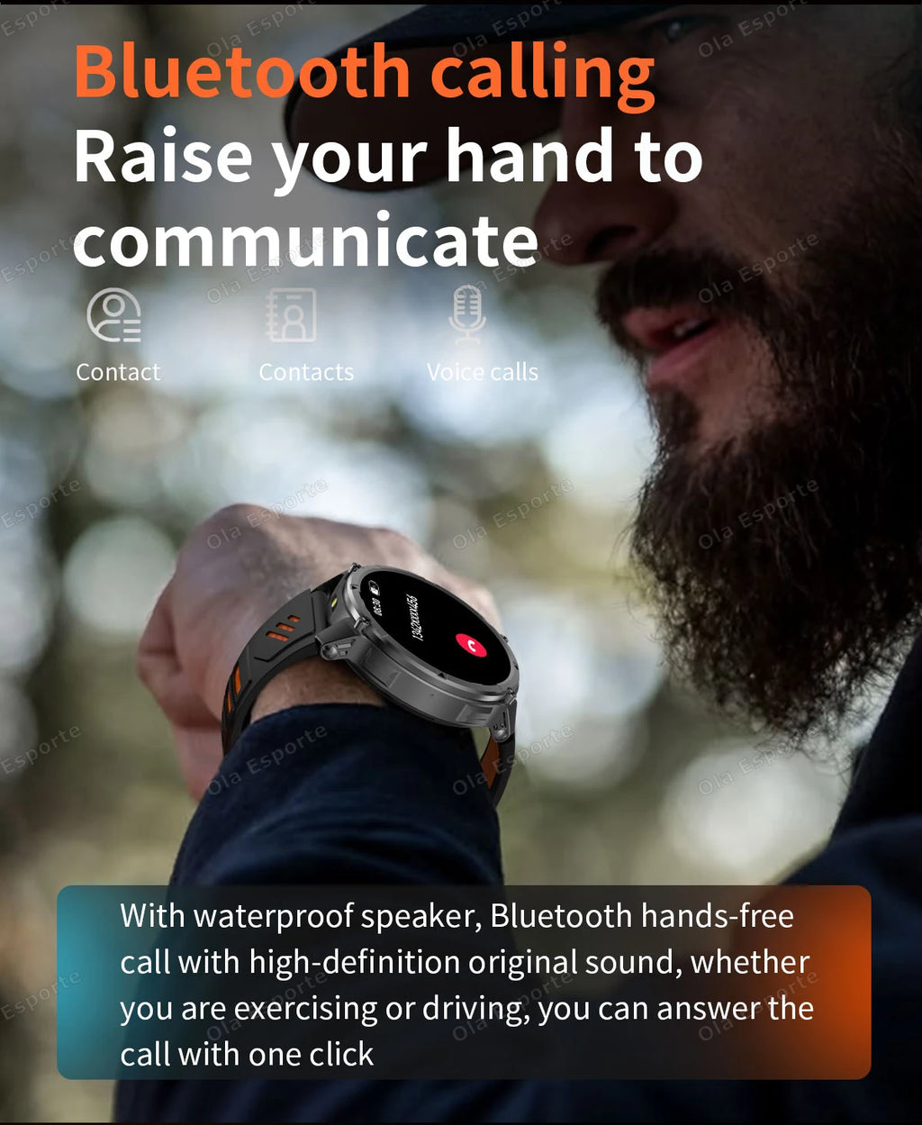 2026 New Military 1100mAh Big Battery Outdoor Smart Watch Men GPS Path Compass 10ATM Waterproof Calls AMOLED HD Sport Smartwatch