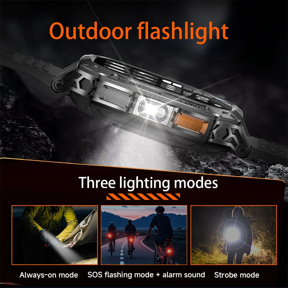 Upgrade 1400 mAh Battery Military Grade Smart Watch Men IP68 Waterproof 100+ Sports Modes Bluetooth Call AMOLED HD Smartwatches