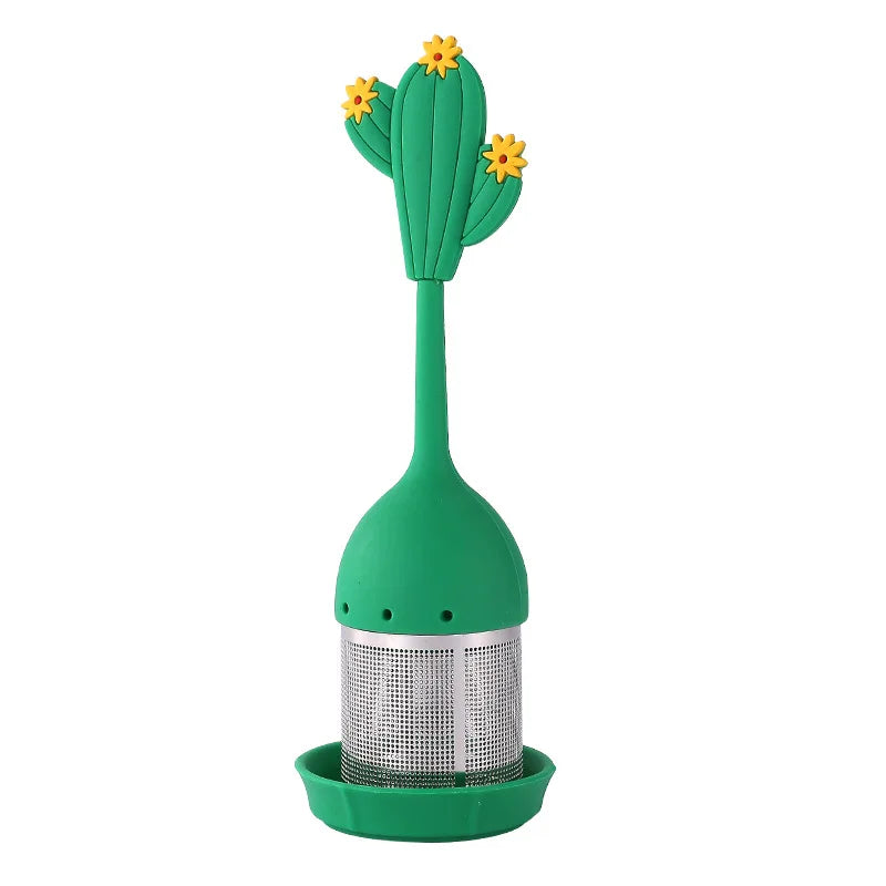 Creative 304 stainless steel silicone tea ball tea maker flamingo tea filter summer theme tea filter