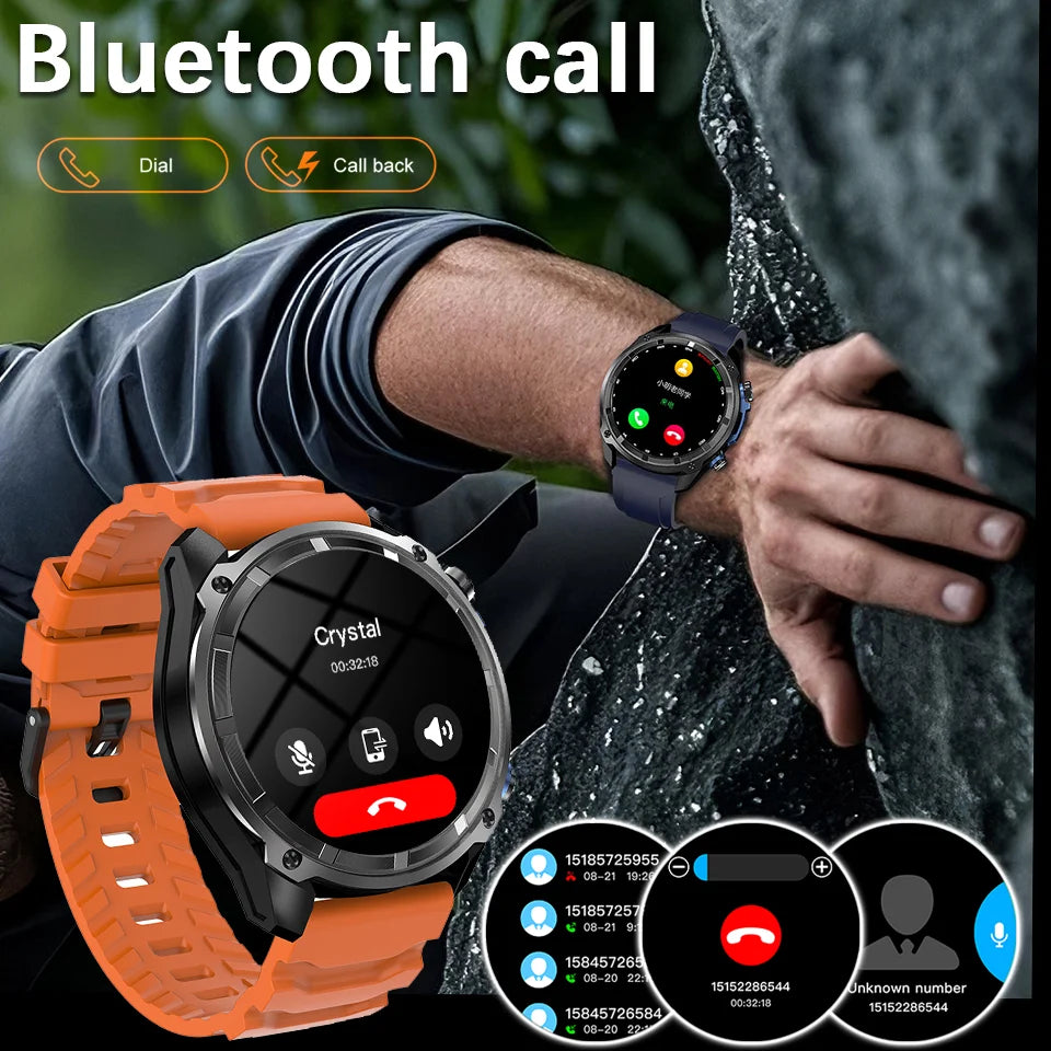 For iOS 4GB DTG1 Ultra GPS NFC SmartWatch 5ATM Waterproof Built-in Dual-band GNSS Compass Military Sport Smartwatch Men 2025New