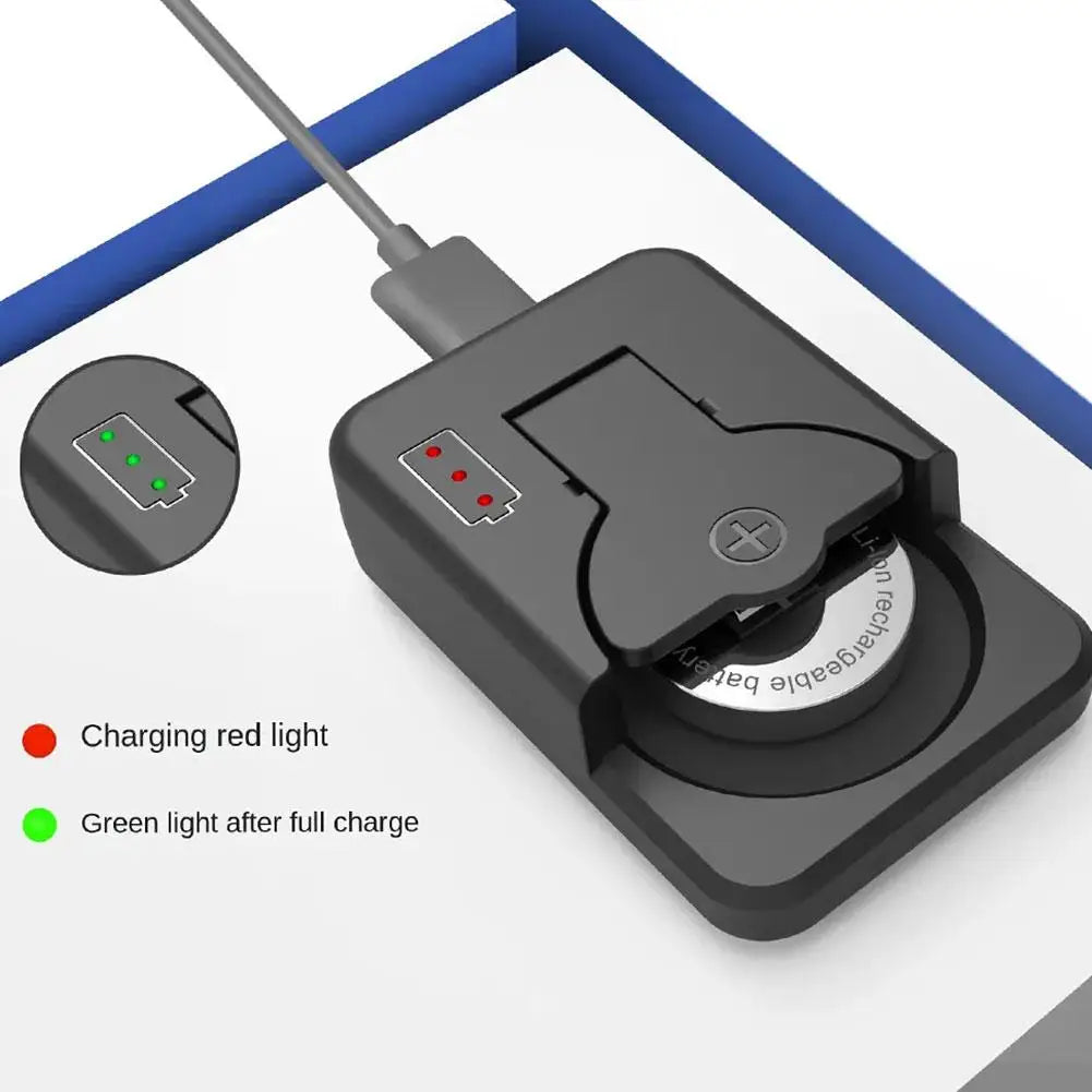 Portable Button Battery Charger Universal Mini Coin Cells Charger with LED Indicator Light for LIR2016 LIR2025 LIR2032 LIR1025