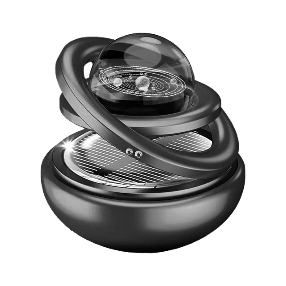 Car Solar Aromatherapy Ornaments Double Suspended Crystal Ball Rotating Aromatherapy Perfume For Home Car  Decor