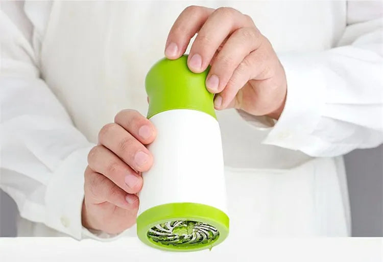 Manual Herb Grinder Spice Mill Parsley Shredder Chopper Vegetable Cutter Coriander Mincer Chili and Cilantro Kitchen Gaget