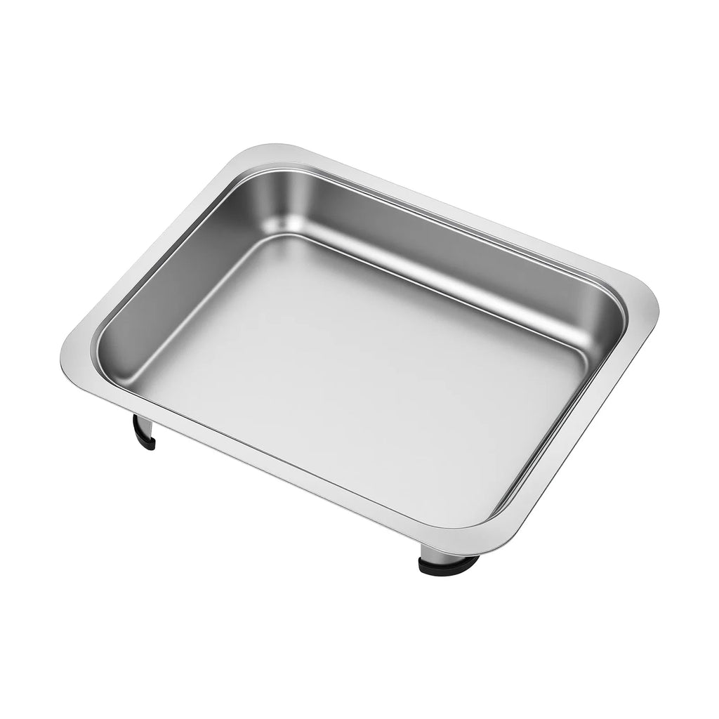 4pcs, Chafing Dishes Buffet Set Stainless Steel Buffet Dish Server Rectangular Chafing Dish Set with Lid for Buffets Caterings