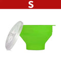 Silicone Microwave Popcorn Popper BPA Free Collapsible Popcorn Bowl Microwavable Pop Corn Maker with Lid Dishwasher Safe