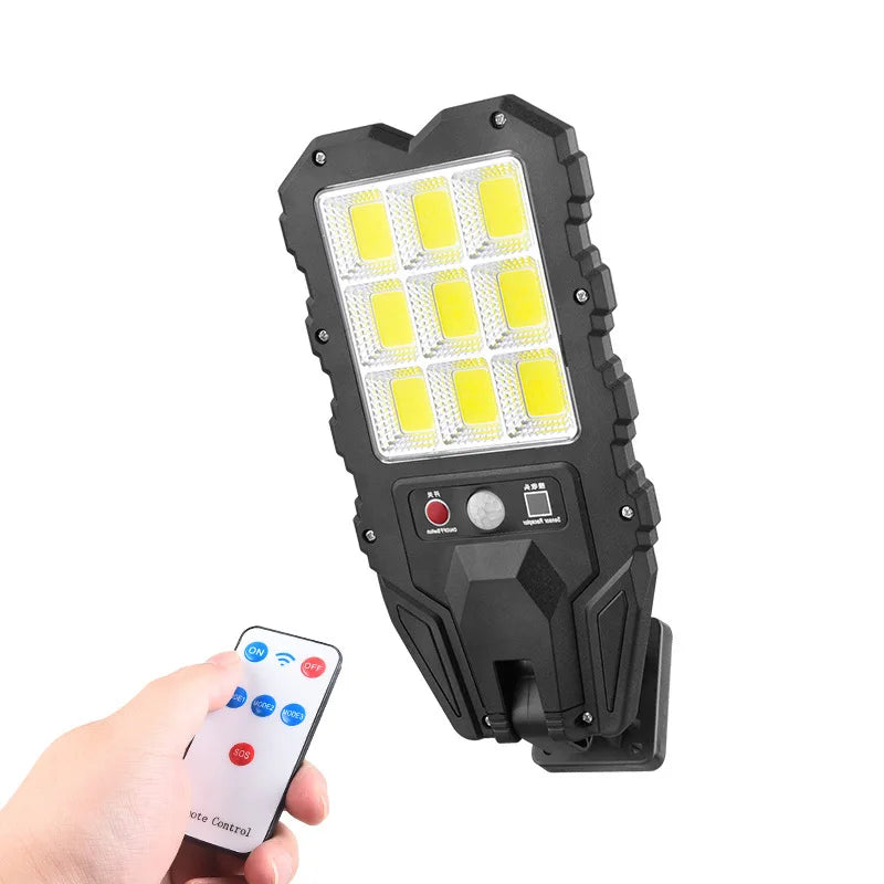 induction Solar Light Outdoor With 3 Mode Waterproof Motion Sensor Security Lighting LED Wall Street Lamp for Garden 108COB