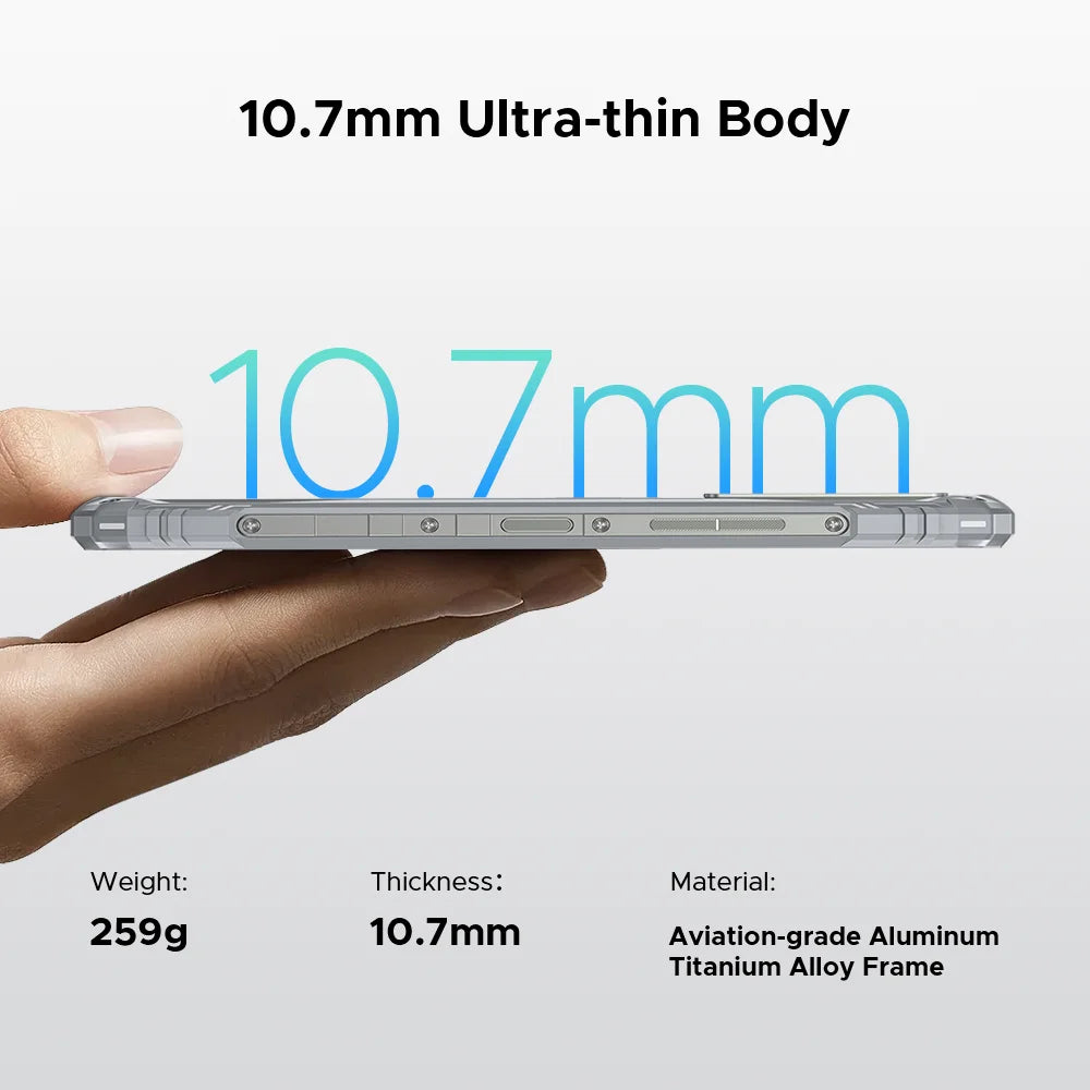 DOOGEE Blade10 Pro Energy Rugged Phone 32GB 256GB 6.56” HD+ Screen 6150mAh Large Battery 50MP AI Camera Android 15 NFC