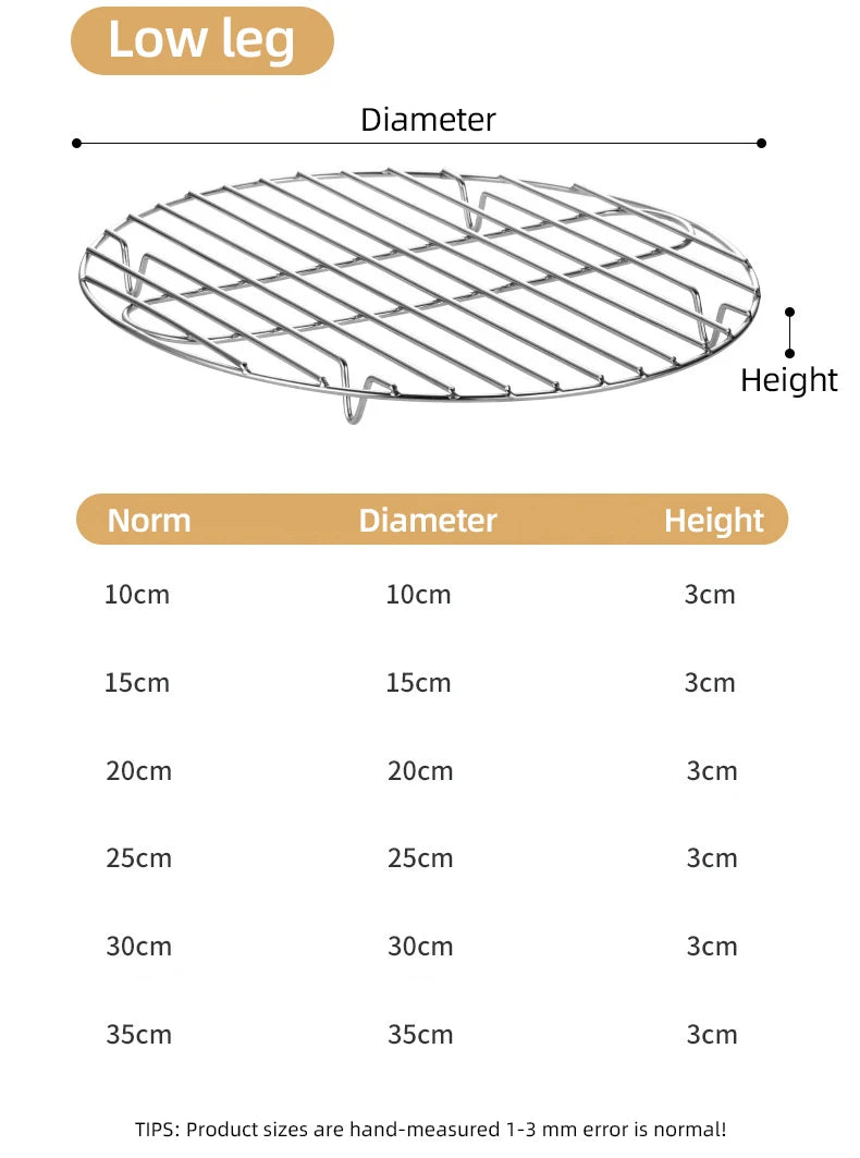 Microwave Oven Empty Grid Stainless Steel  BBQ High Chassis Fried Shelf Bracket Air Fryer Kitchen Cooker Accessories Barbecue