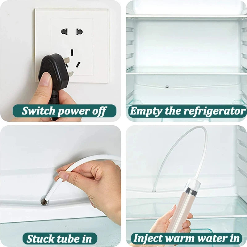 5/6 Pcs Refrigerator Drain Hole Clog Remover Fridge Hole Brush Water Outlet Cleaner for Household Clean Dredge Cleaning Tools