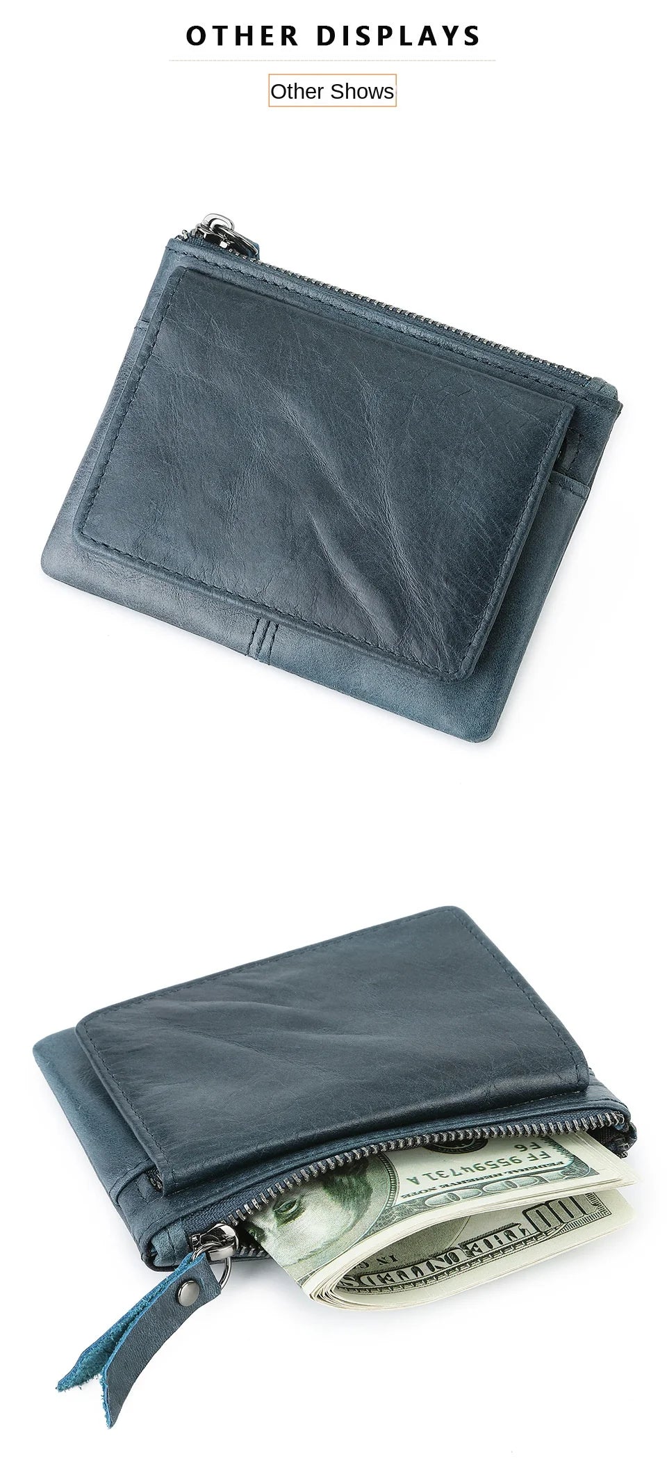 New Cow Leather Women's And Men's Card Bag Coin Purse Slim Credit Card Holder Wallet For Men and Women ID Card Pocket