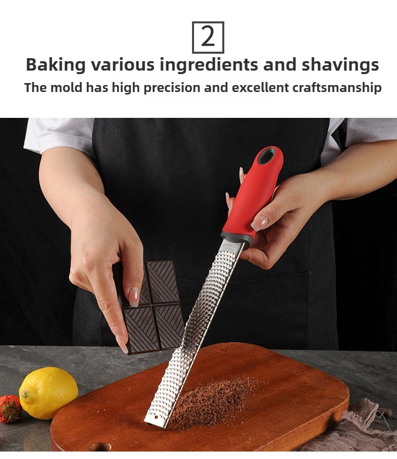 Stainless Steel Fruit Cheese Grater, Chocolate Lemon Peel Cheese Shavings Grater, Scraper, Kitchen Tool