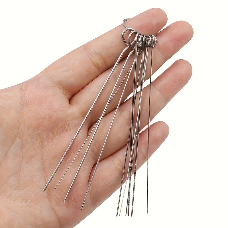 10pc Set of Shower Hole Cleaning Brush Artifact Bathroom Toilet Shower Head Gap Needle Cleaning Dredging Small Brush Cup Washing