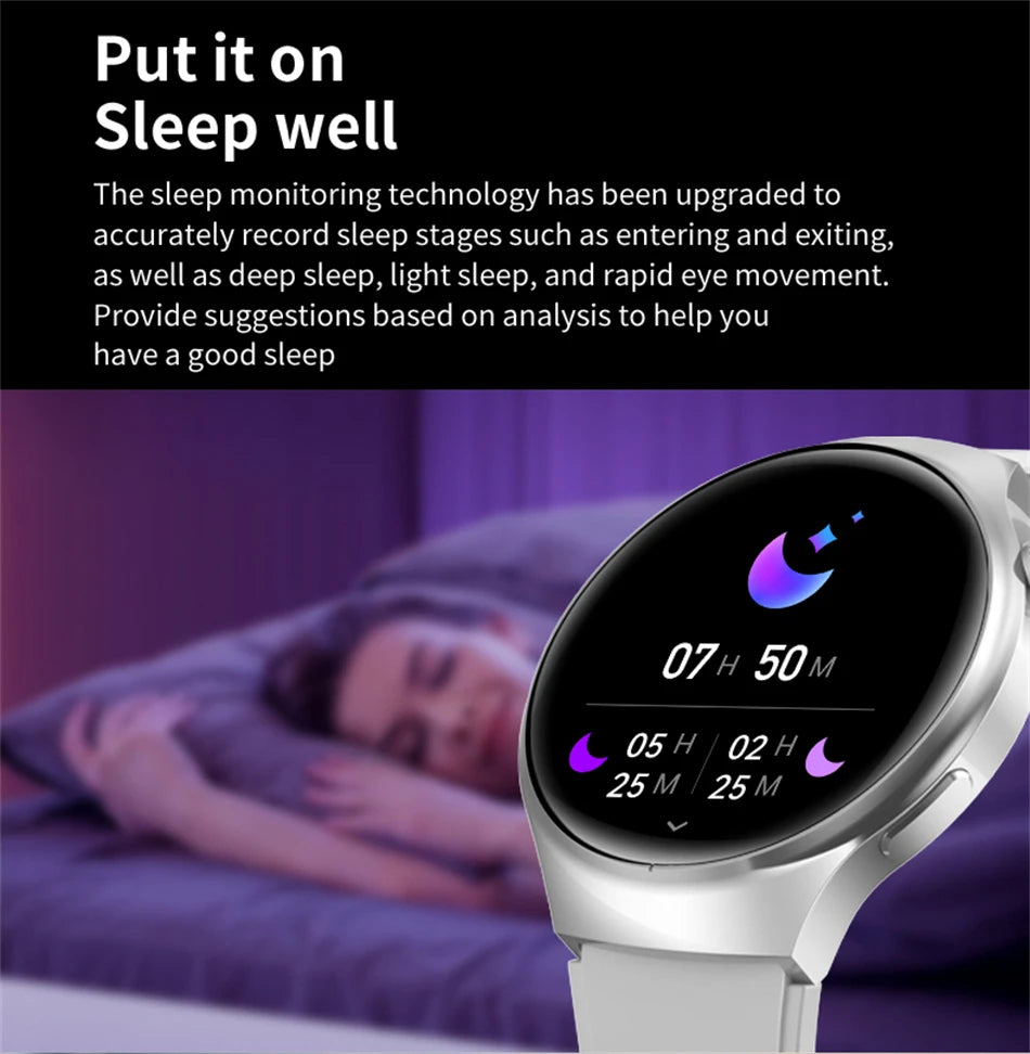 2025 New Bluetooth Call Smart Watch Men For Xiaomi IP68 Waterproof GPS Sports  AMOLED HD Large Screen Heart Rate NFC Watch Gift