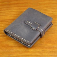 Luxury Handmade 100% Genuine Leather Men Wallet Purse Short Money Clip with Coin Pocket Male Money Bag Multi-Card Wallet Vintage