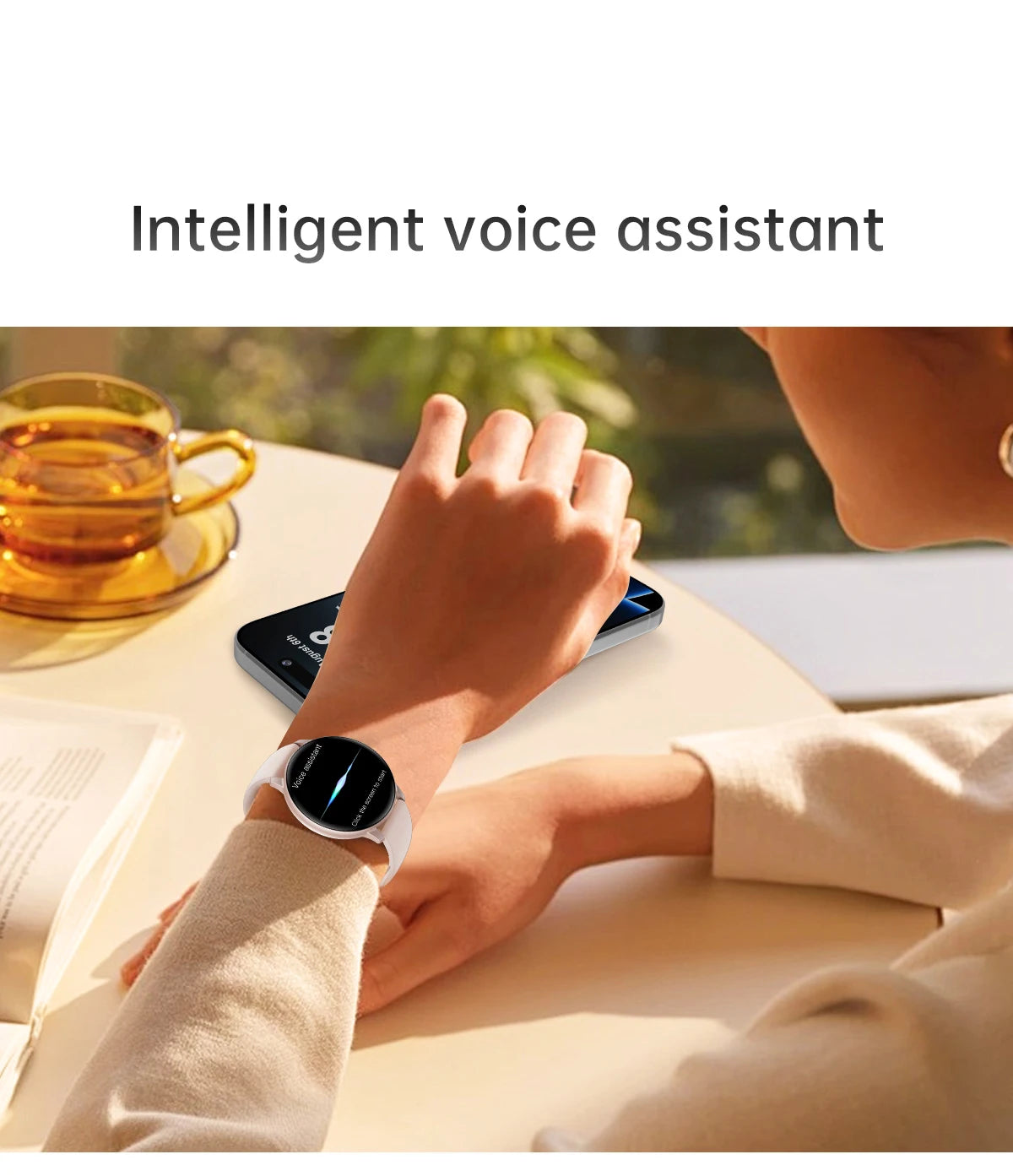 LIGE Fitness Smartwatch Voice Assistant 2026 Heart Rate Monitor Bluetooth Call IP67 Waterproof New Sports Tracker Smart Watches