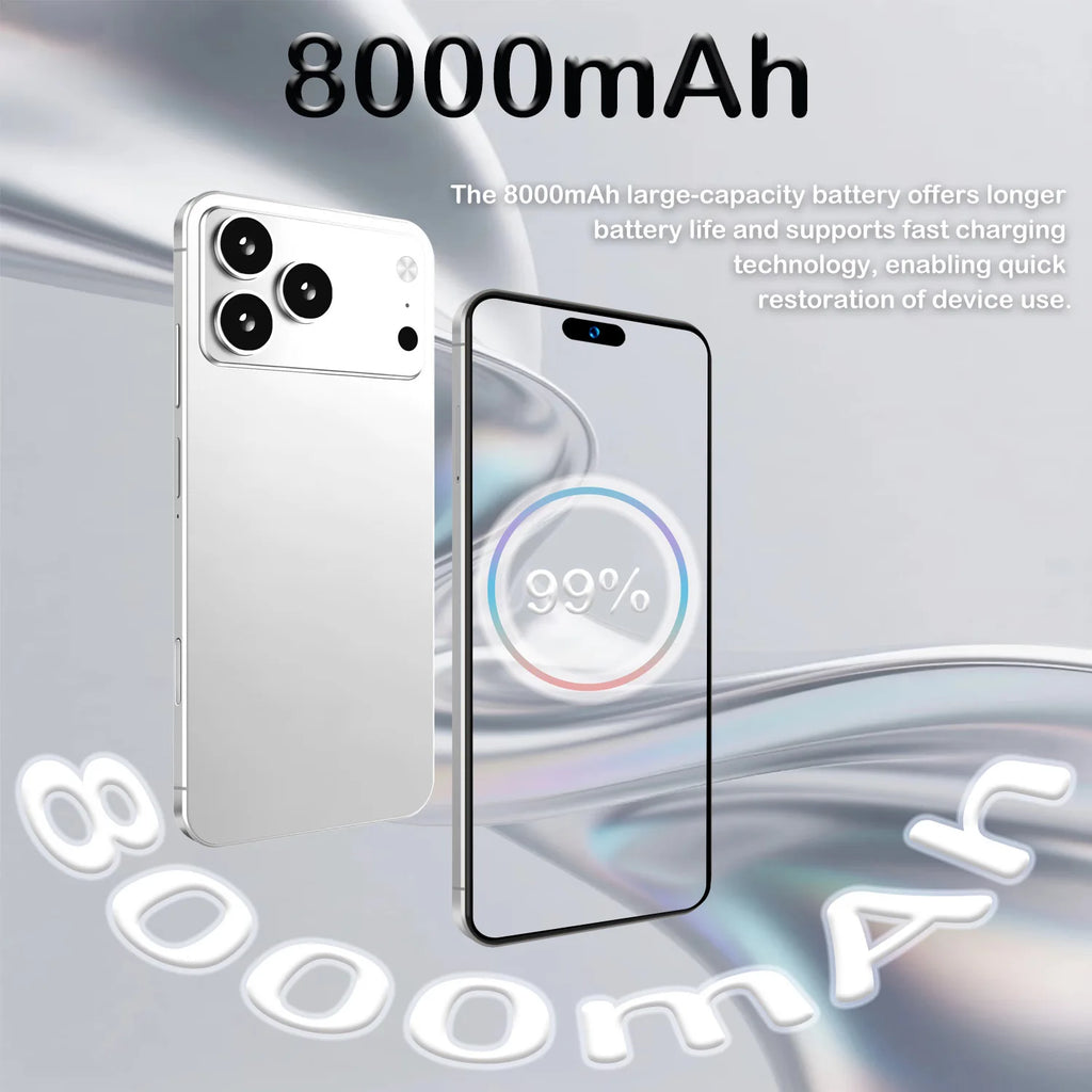 2026 Hot High Quality i17 Promax original intelligent 4G 5G dual card dual standby system global version 8000mAh battery Arrival