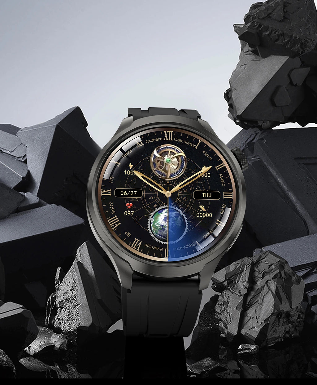1.85-inch HD Sapphire Glass Smart Watch Men's GPS Movement Track NFC Bluetooth Call  Lingdong Island Health Detection Smartwatch
