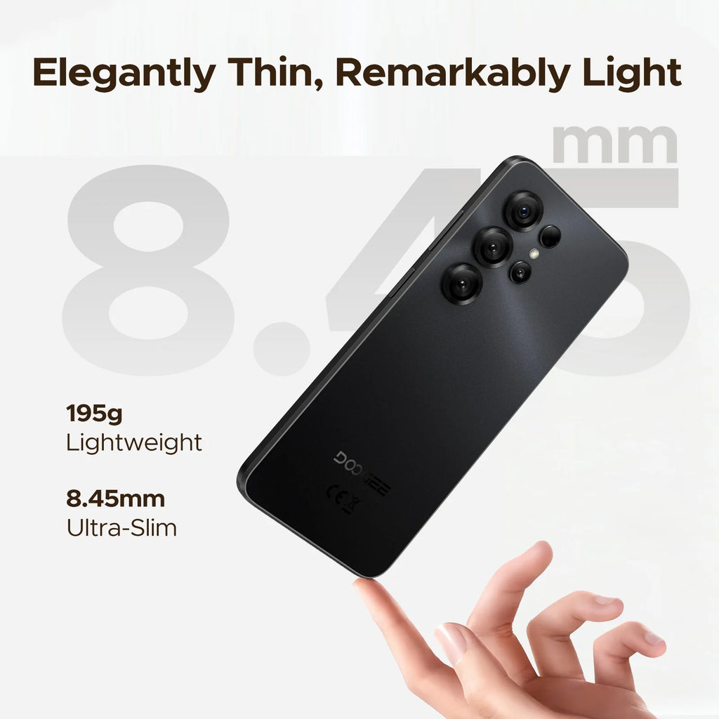 Global Version DOOGEE Note56 X Smartphone Android16 6.56'' Display 24GB RAM(3GB+21GB) 64GB ROM 6150mAh Battery Mobile Phone