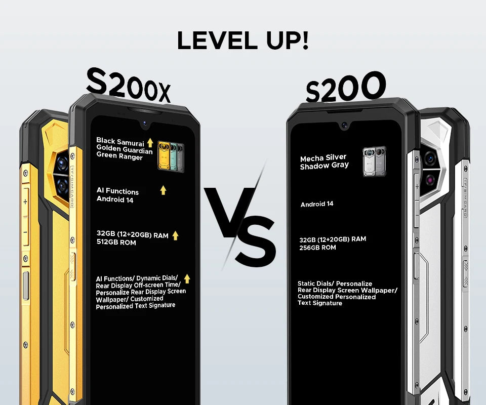 World Premiere DOOGEE S200 X 5G Rugged Phone 12+512GB Smartphone 6.72” FHD+120Hz IPS screen Dimensity 7050 10100mAh battery 33W