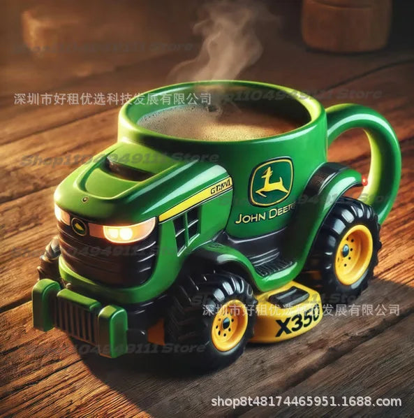 Funny Truck Coffee Cup Mug Handcrafted Durable Semi-trailer Shaped Ceramic Decorations for Men Women Truck Driver Gifts