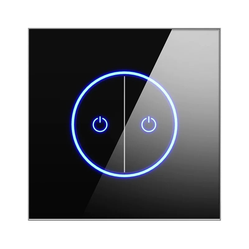 Tuya Smart Life WiFi Smart Touch Switch Tempered Glass Panel WiFi Bluetooth Dual Mode+RF433 Alexa/Google Home Voice Control