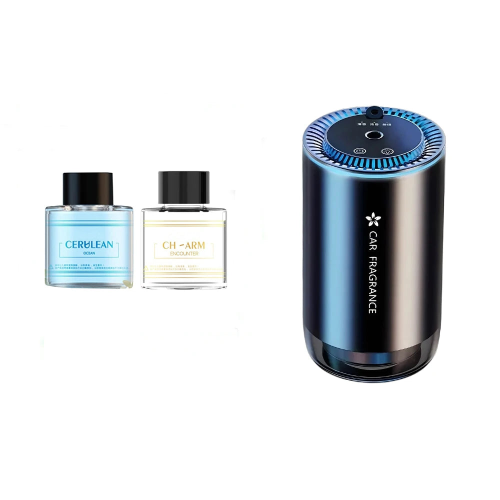 Smart car diffuser, car air freshener, car fragrance, car diffuser, car perfume, nano-level atomization brings a brand new scent experience, intelligent sensing automatic start and stop, the best gift for family and friends,