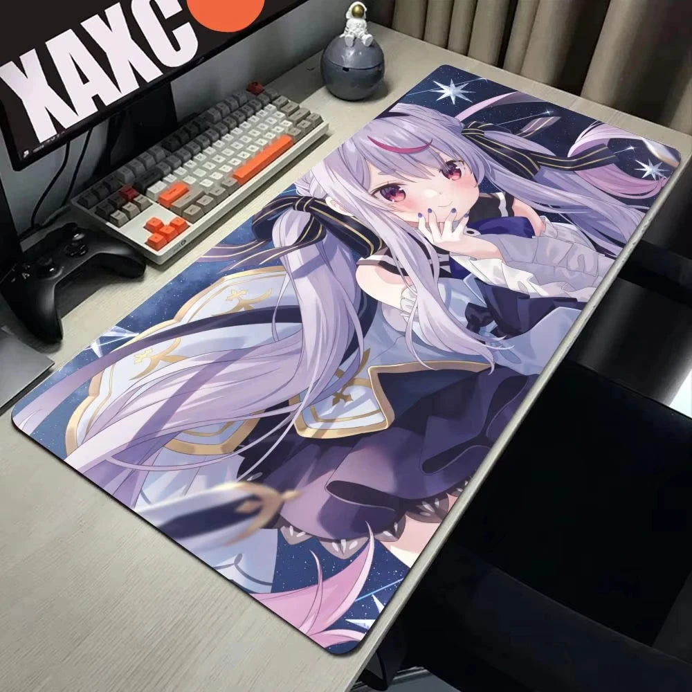 Anime Girl VTuber VSPO Mousepad Large XL XXL Keyboard Desk Mat PC Gaming Accessories Mouse Pad HYBXAXC LockEdge Non-slip Mat