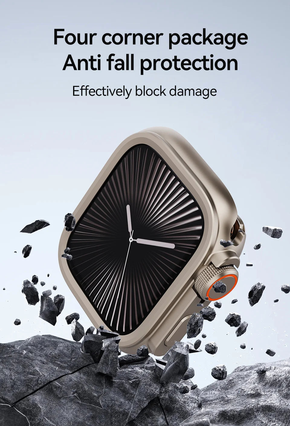 PZOZ For iWatch Ultra 2 3 Metal Shell PC Back Cover For Apple Watch Case Series 11 10 9 8 7 se 6 45mm 44mm Change to Ultra 49mm