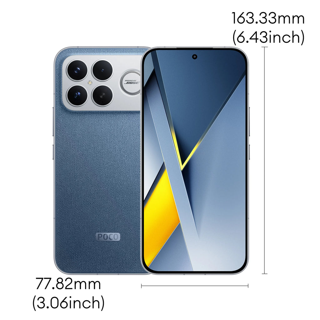 Xiaomi POCO F8 Ultra 5G, 12+256GB Global Version, Dual eSIM 3nm Snapdragon® 8 Elite Gen5 Mobile Platform 6.9" 120Hz Eye-care AMOLED Display 50MP 6500mAh 100W NFC