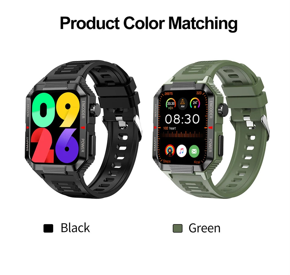 ChiBear NFC GPS Bluetooth Call Smart Watch 1.99'' HD Screen 120+ Sports Fitness Watch Outdoor Weather IP68 Waterproof Smartwatch