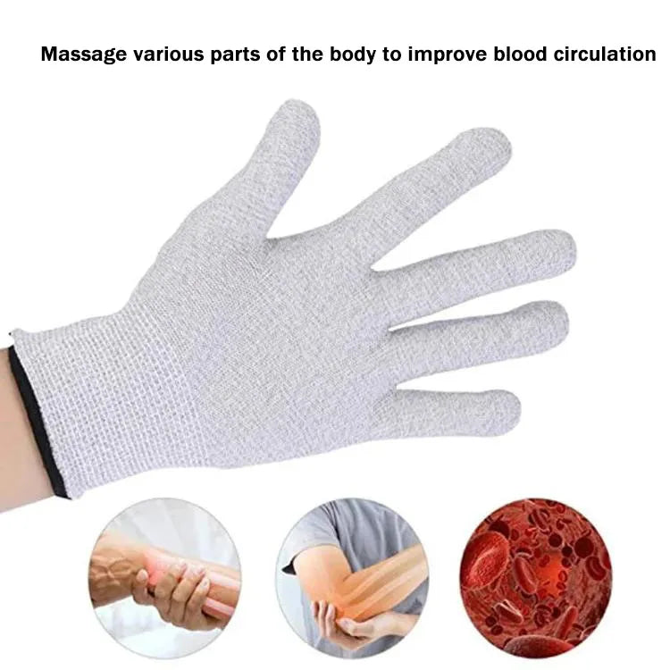 Hot Sale TENS/EMS Massage Gloves 4 Mode Palm Muscle Stimulator Portable Beauty Physiotherapy Handheld Pain Relief Massager Glove