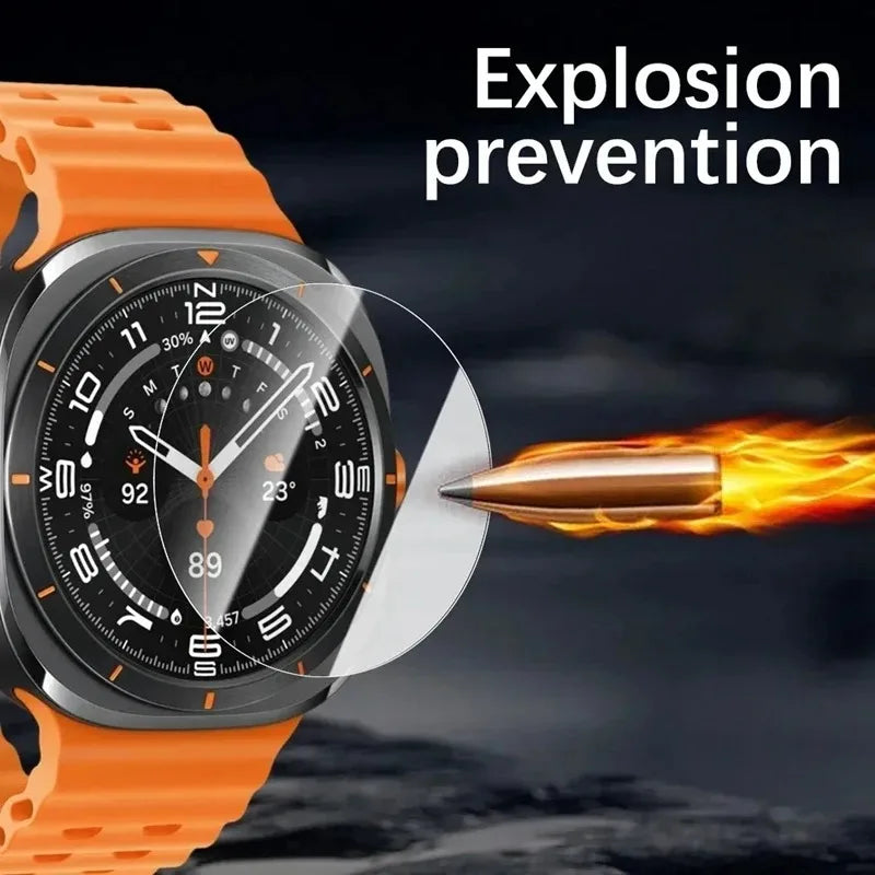 Tempered Glass For Samsung Galaxy Watch 47mm 40mm 44mm 45 46 43 42mm Premium Screen Protector Galaxy Watch Ultra 8 7 6 5 4 Glass