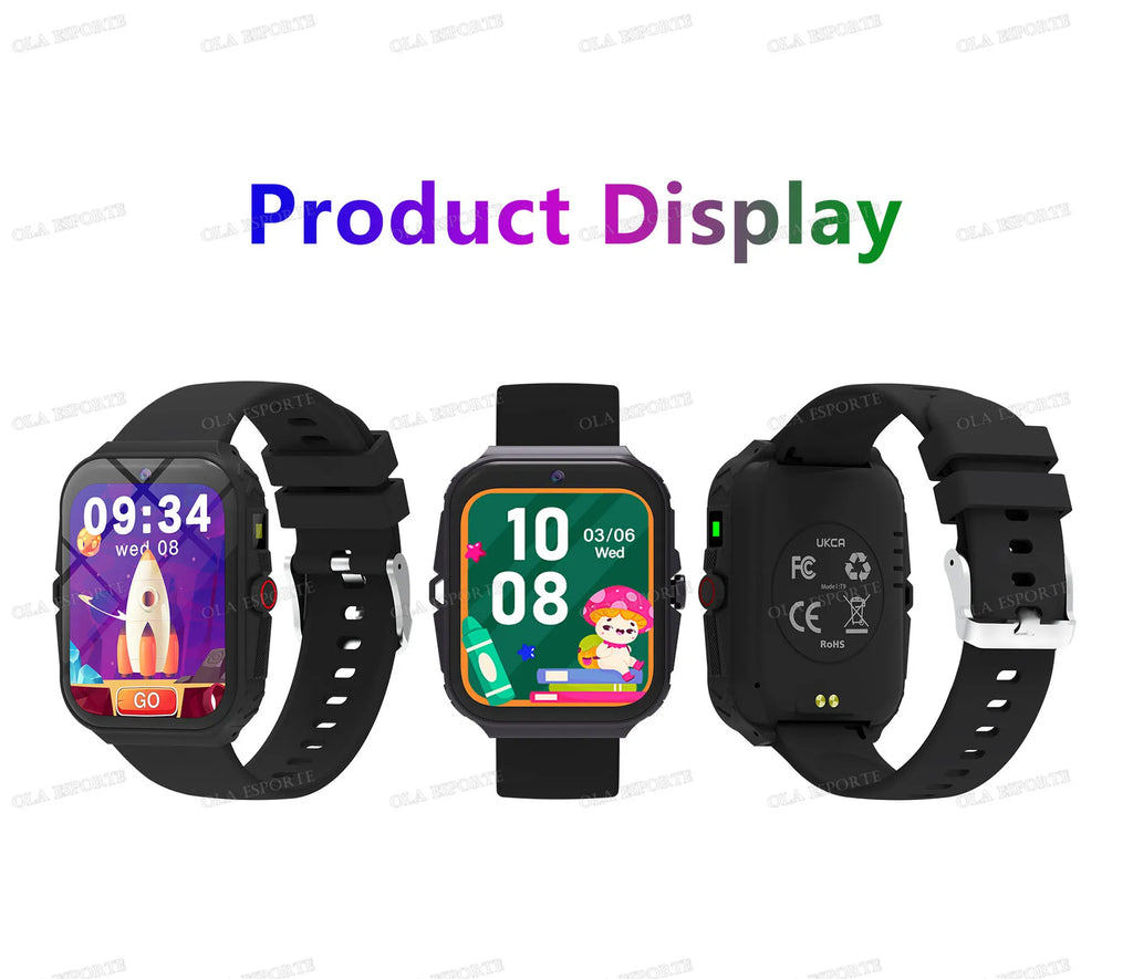 New Smart Watch For Children HD Touch Screen Camera 18 Games Sleep Monitoring Alarm Clock Calculator Birthday Gift Boy Girl HW12