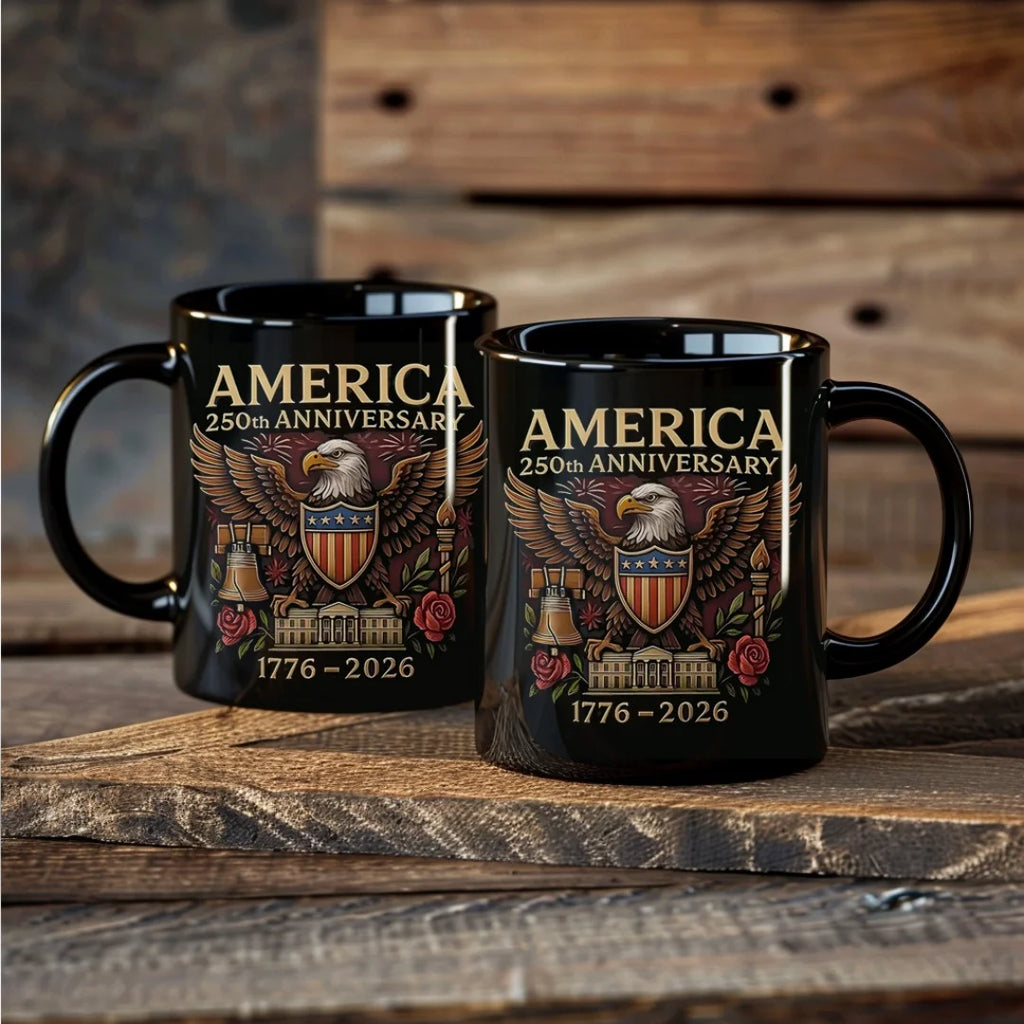 America'S 250th Anniversary Mug Ceramic Water Cup Multi-Purpose Tea Milk Coffee Cup Party Beer Mug Usa 250th Anniversary