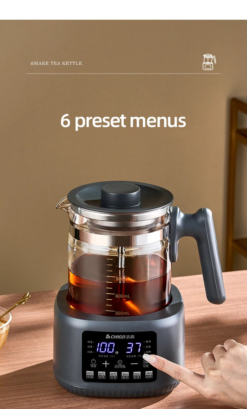 1.3L Steam Spray Tea Kettle Multifunctional Electric Kettle Baby Constant Temperature Milk Regulator 72h Thermostatic Kettle