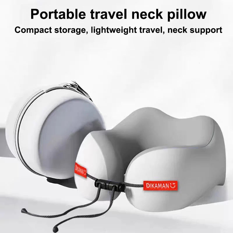 1Pc/Set Travel Memory Cotton U-shaped Pillow - Soft Washable Portable Neck Support for Airplane Spine Care & Travel Rest
