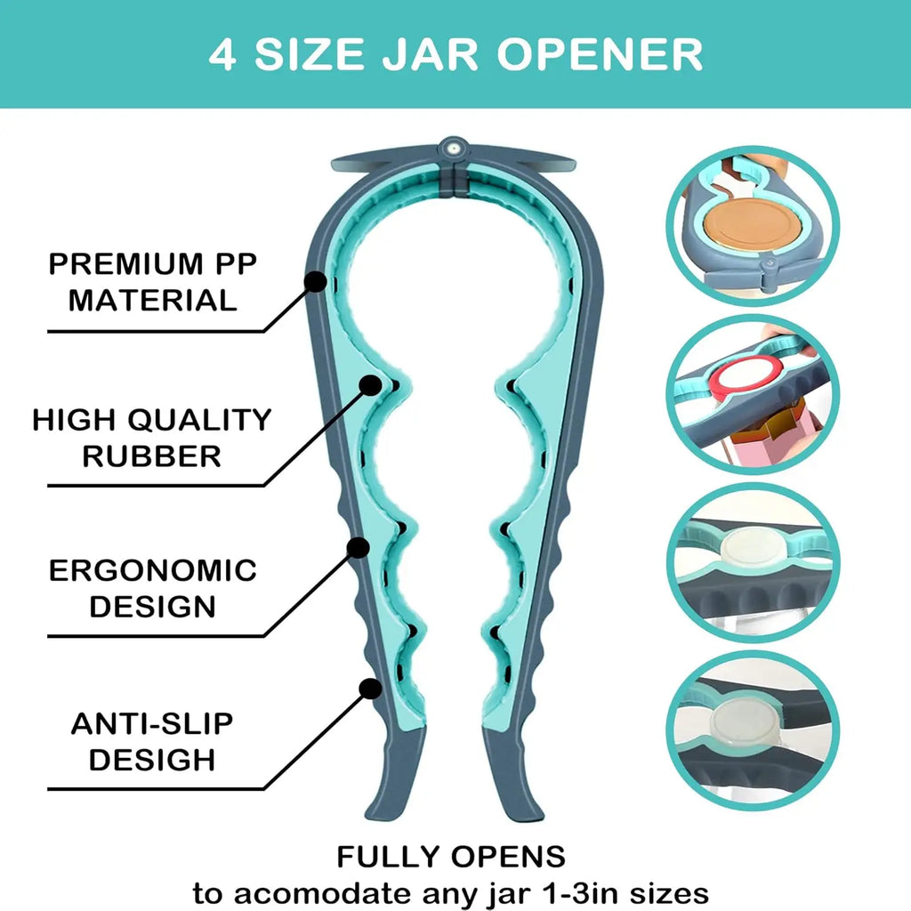 Jar Opener for Weak Hands Seniors with Arthritis Multi Function Bottle Opener Lid Non Slip Rubber Gripper Pad beer kitchen tools