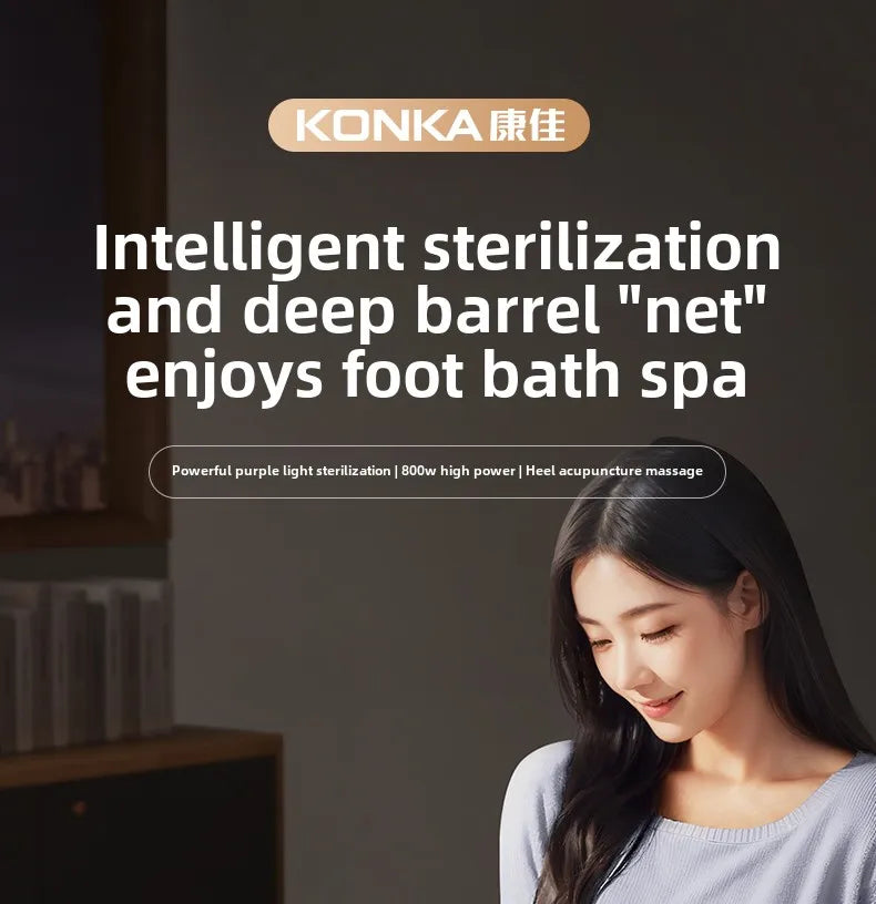 Electric massage of foot bath for heating constant temperature foot bath for 2024 new home fully automatic foot bath tub