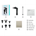 KiCA Evo Fascia Gun Portable Muscle Massage Gun 15kg 3 Gear 3200rpm with 6 Massage Heads 9cm Extension Rod Aluminum Alloy