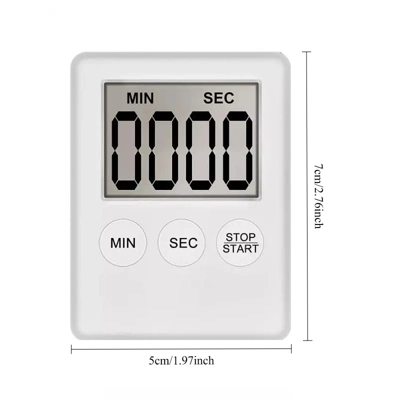 Super Mini LCD Digital Display Kitchen Timer Kitchen Countdown Alarm Magnet Clock Sleep Stopwatch Clock Timer