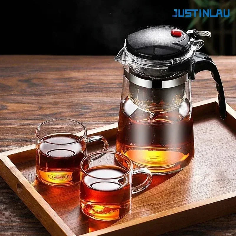 500ml-1800ml  Glass Teapot  Borosilicate Glass Split Type Teapot Heat Resistant Glass Teapot Tea Part Gift Idea Household