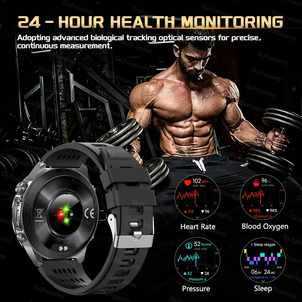New Offline Map GPS Smart Watch 30meters Swim Waterproof 2GB Memory Bluetooth Call 100+ Sport Fitness Smart Watches For Man 2026