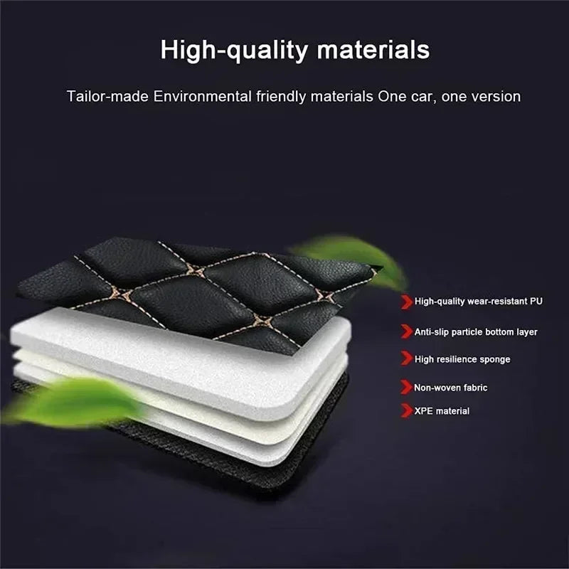 Custom Car Floor Mats For Fiat Cronos 2018 2019 2020 2021 2022 All Weather Waterproof Car Floor Mats