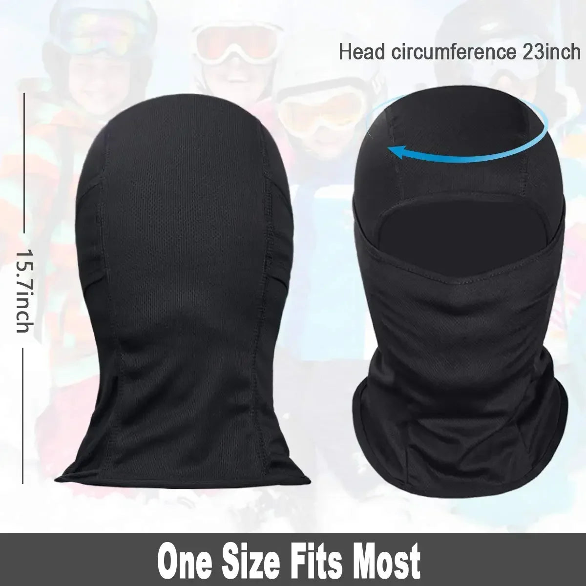 Breathable Balaclava Ski Mask Full Face Cover for Men Women Skiing Outdoor Sports Winter Warm Windproof Cold Weather Mask