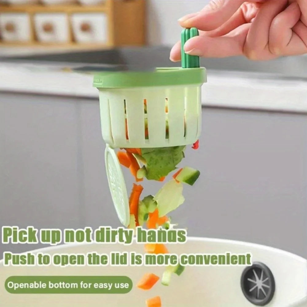 1-5pcs Cactus Sink Drain Strainer Press Automatic Dumping Basket Multi-functional Use Filter Net for Tub Kitchen Waste Collector