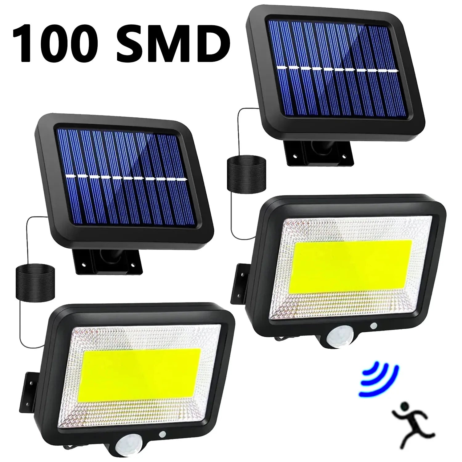 Super Bright Motion Sensor Solar Split Lights Garden Decoration 3 Modes Outdoor IP65 Waterproof Emergency Wall Courtyard Lamp