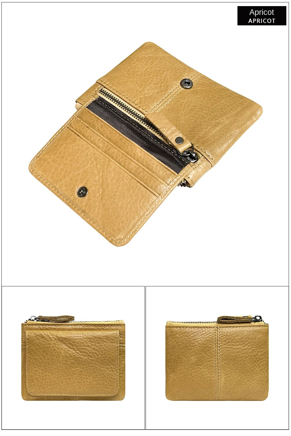 New Cow Leather Women's And Men's Card Bag Coin Purse Slim Credit Card Holder Wallet For Men and Women ID Card Pocket